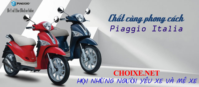 Bảng giá xe Piaggio nhập khẩu mới cập nhật