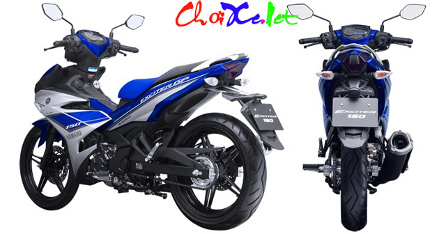Xe Yamaha Exciter xanh trắng phiên bản 2015