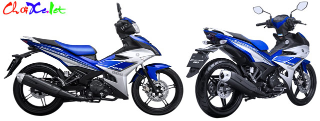 Xe Yamaha Exciter xanh trắng phiên bản 2015