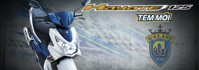 Bảng giá xe Hayate mới của Suzuki