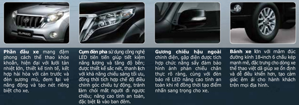 Bảng giá xe Toyota Land Cruiser Prado mới cập nhật
