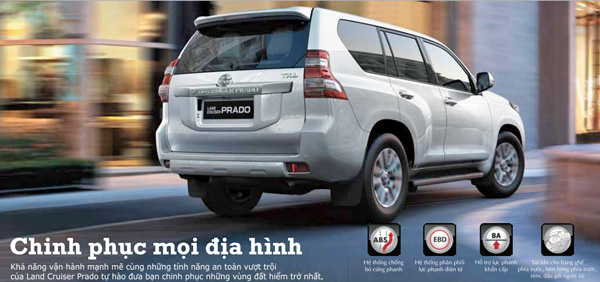 Bảng giá xe Toyota Land Cruiser Prado mới cập nhật