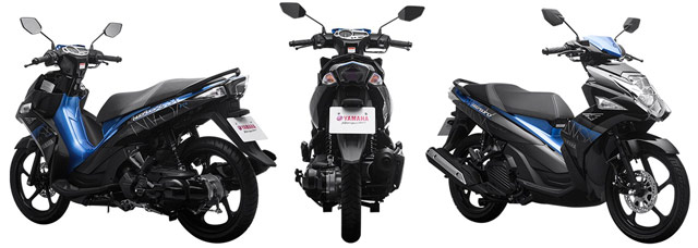 Xe Nouvo màu xanh đen nổi bật và hấp dẫn