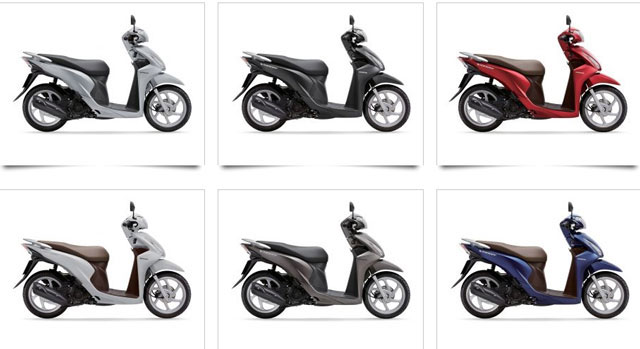 Bảng giá xe máy Honda Vision mới hiện nay