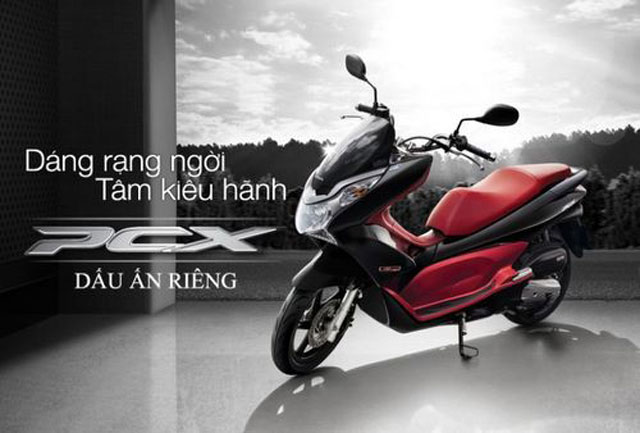 Bảng giá xe PCX mới của Honda
