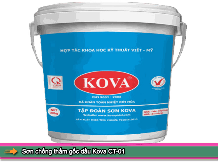 Ưu nhược điểm của sơn chống thấm gốc dầu Kova