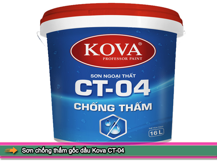 Ưu nhược điểm của sơn chống thấm gốc dầu Kova